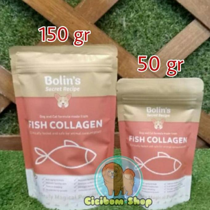 Bolin's Secret Recipe fish collagen vitamin anjing kucing bolin bolins