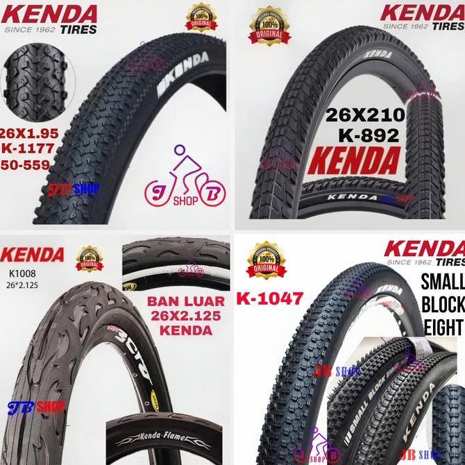 BAN LUAR SEPEDA 26 X 195 1.95 2.10 210 2.125 2125 KENDA ORIGINAL 26X1.95 26X195 26X2.10 26X210 26X2.