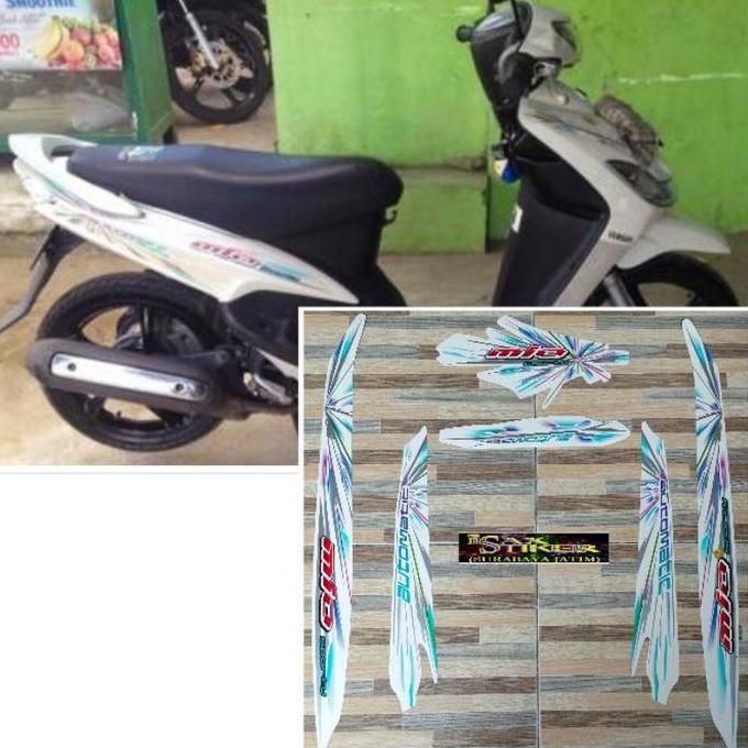 Promo striping original Yamaha Mio sporty putih tahun 2008 2009 Diskon