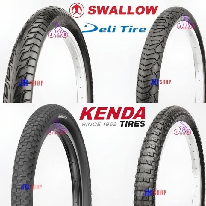 BAN LUAR SEPEDA  20 X 1.95 2.125 2.30 2.50 195 2125 230 250 SWALLOW KENDA  SEPEDA BMX FAT BIKE 20x2.
