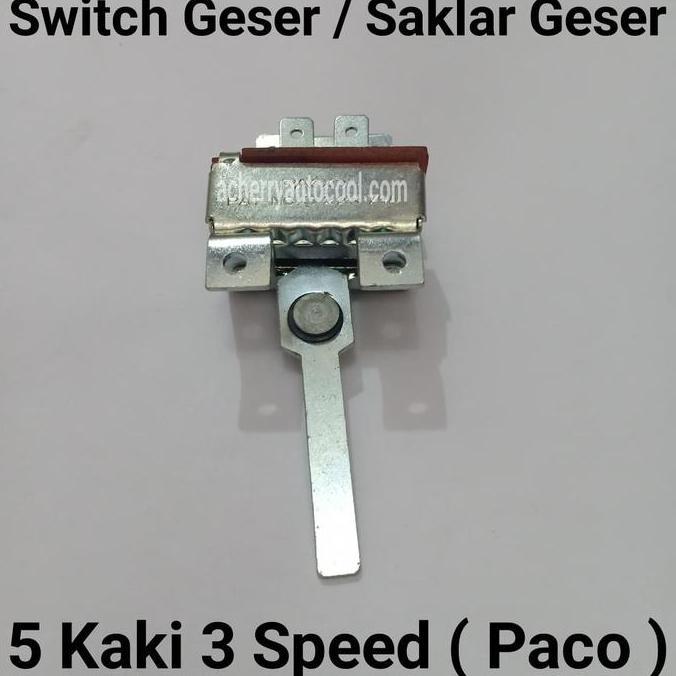 SAKLAR GESER UNIVERSAL AC MOBIL 5 KAKI 3 SPEED SWITCH GESER PACO PROMO