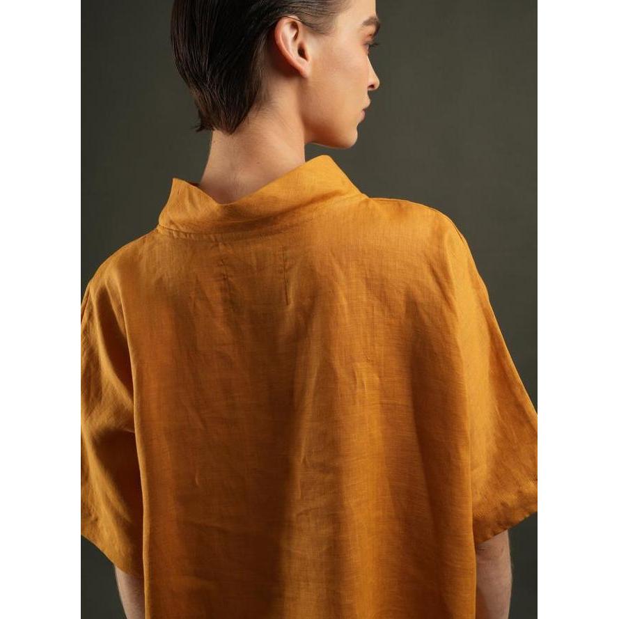 Sarisha / Top Sarisha Top Wanita Blouse Linen
