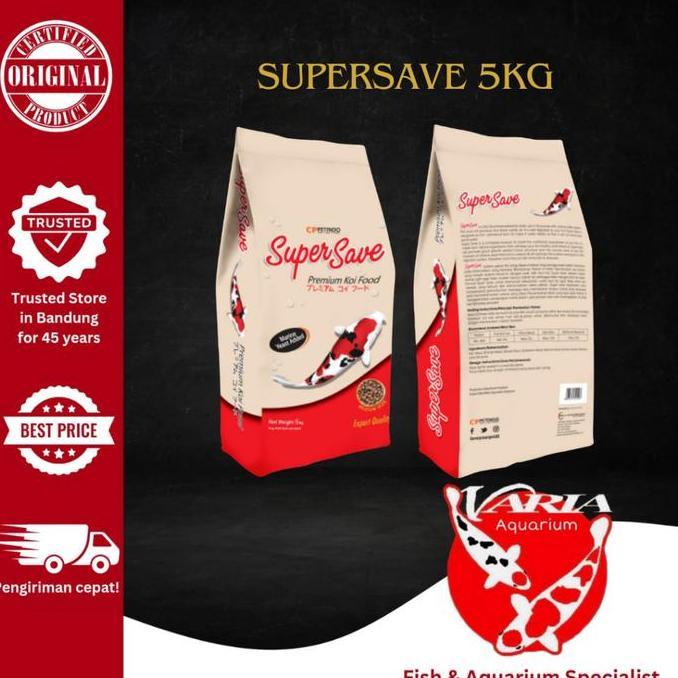TERMURAH - Pakan KOI SUPER SAVE PREMIUM KOI FOOD 5 KG Pakan KOI SUPERSAVE 5KG