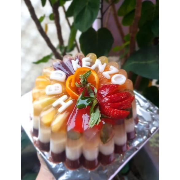 Terlaris puding kaca buah loyang 15cm