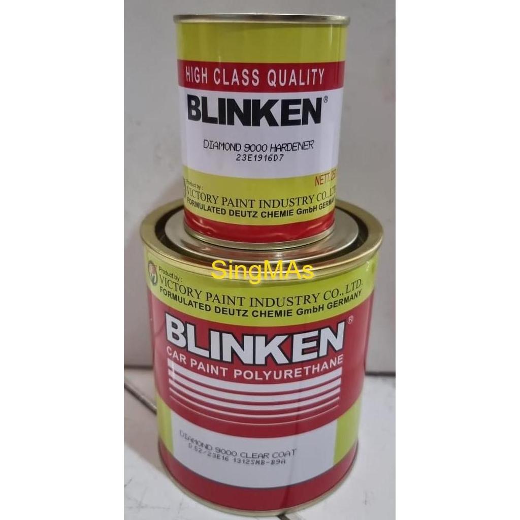 BEBAS ONGKIR - Pernis Vernis CLEAR BLINKEN DIAMOND 9000 CLEAR 1.25 LITER SET