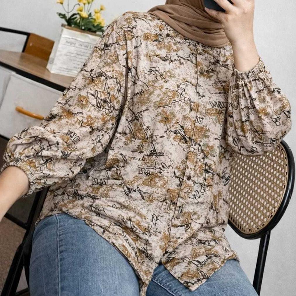 LIMITED BLOUSE RAYON POLOS HALUS - NYAMAN UNTUK HARIAN KEMEJA RAYON OVERSIZED - RINGAN, ADEM, & JATU