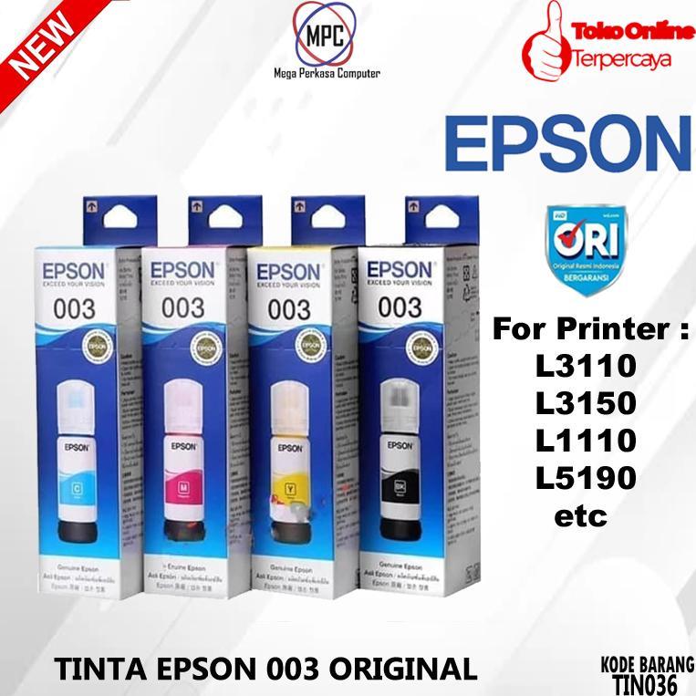 Tinta Epson 003 Tinta Epson L3110 L3150 L5190 003 Original terlaris