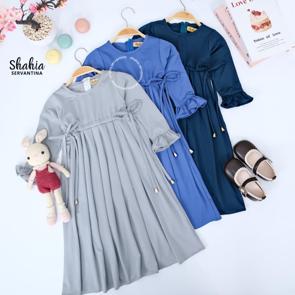 GARANSI Shahia Servantina - [Satu Set Jilbab] Zivana Set Dress Gamis Anak Perempuan
