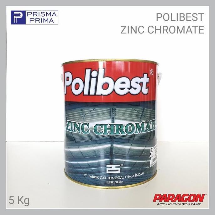 TERMURAH - Cat Dasar Meni Besi POLIBEST Zinc Chromate Anti Karat Galon 5 Kg