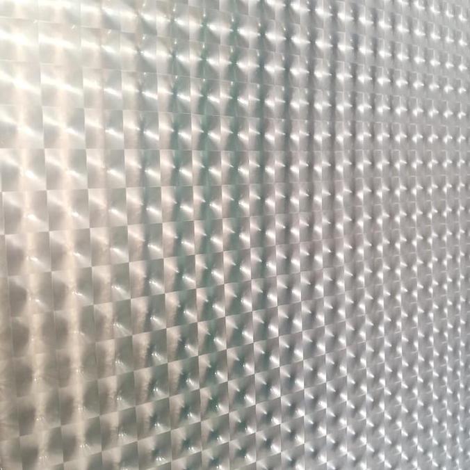 fiber pagar plastik penutup pagar putih motif 3 D harga permeter