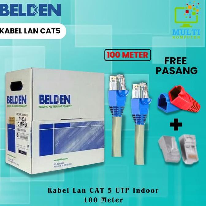 Kabel LAN Belden 100 M UTP RJ45 Cat5E 100 Meter