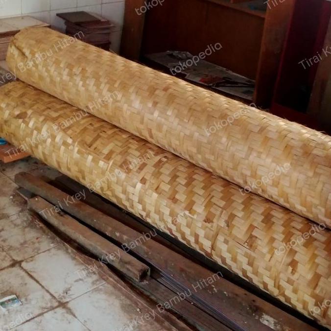 bilik gedek bambu anyaman kecil