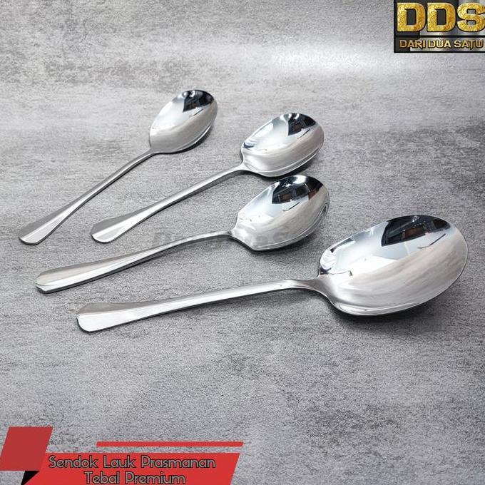 Sendok Lauk Prasmanan Serving Spoon Stainless Tebal Premium