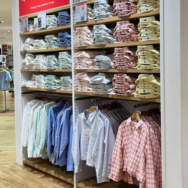 Kemeja Oxford Boxy Kemeja Oxford Boxy Lengan Panjang Jw Anderson Uniqlo