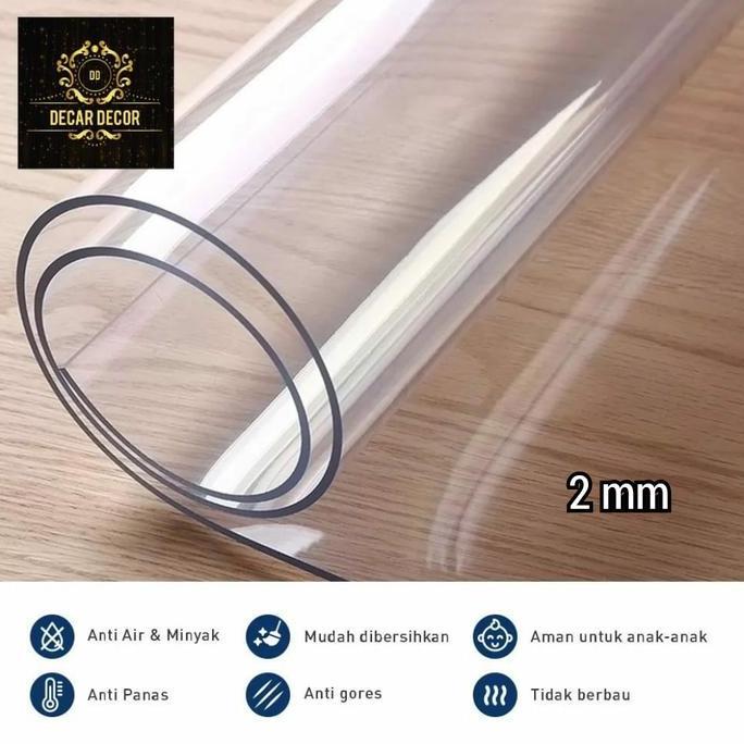 Taplak Mika Bening transparan 2 mm waterproof