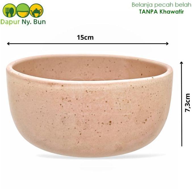 Mangkok Soup Keramik Cantik Estetik Pyramid