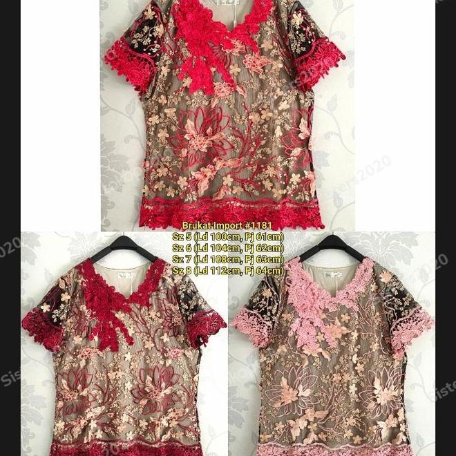 Blouse Brukat Pesta Blouse Brukat Pesta Import S01 Premium Quality/Baju Ibu-Ibu
