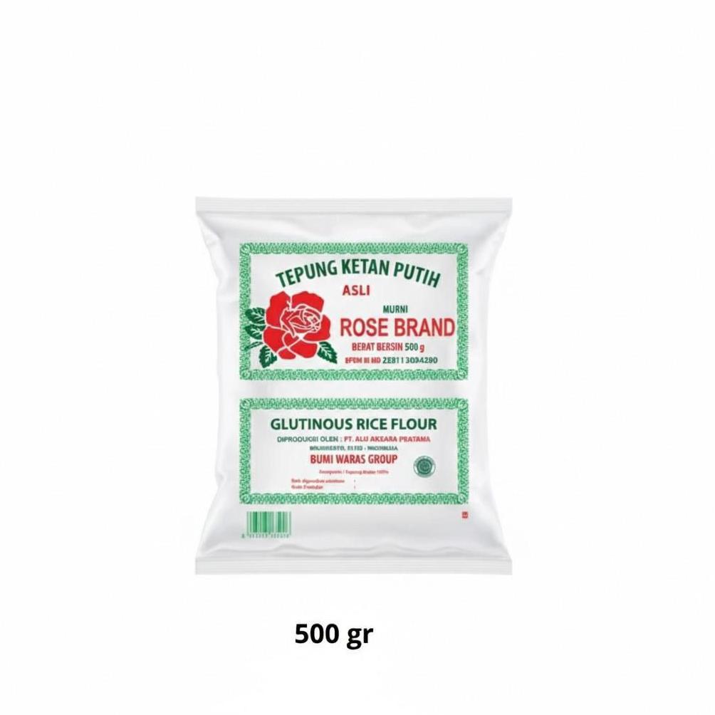 Murah Rose Brand Tepung Ketan 500Gr 1 Dus Isi 20 ) Tepung Ketan Putih Rosebrand