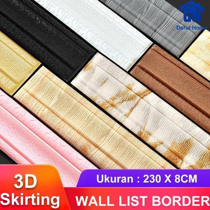 Katiya Wall Border List230CM8CM / Wallborder Foam 3D / Walpaper List Foam Stiker Dinding / List dind