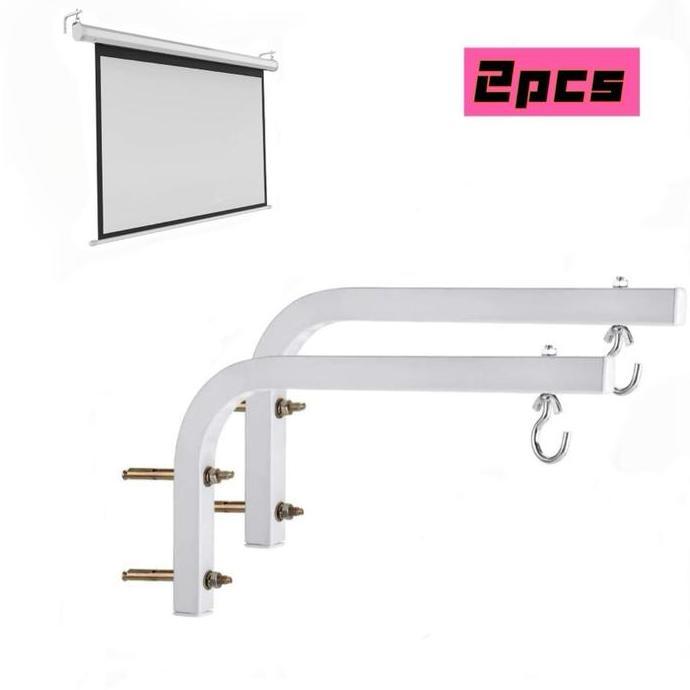 EZVECHE 2pcs Braket Layar Proyektor / Dudukan Proyektor Gantung / Breket Proyektor Gantung