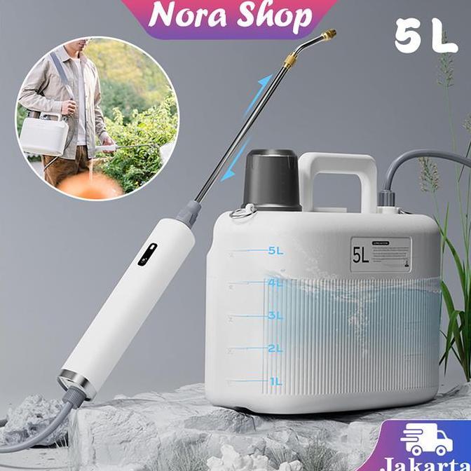 DZAPIRA Penyemprot Tanaman Elektrik Semprotan Elektrik Pertanian 5 Liter Alat Semprot Tanaman Rechar