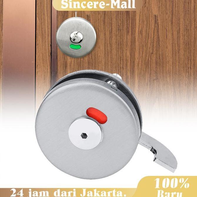 HAMDORA Kunci Pintu Kamar Mandi Grendel Indikator Toilet Grendel Toilet