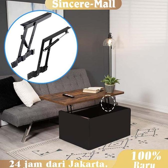 DZAPIRA Engsel Hidrolik Extention / Coffee Table Lift Up / Engsel Meja Lift Up Down Lipat