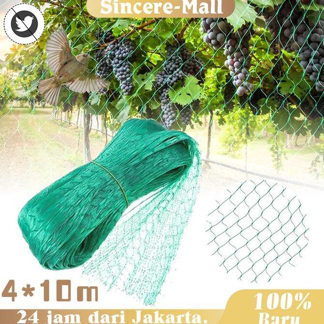 EZESJIT Jaring Burung Ukuran 4x10 Meter Jaring Burung Emprit Jaring Padi Sawah Jaring Tanaman Tahan 