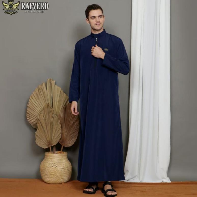 Recommended La-Tahzan Jubah Saudi Pria/Gamis Pakistan Terlaris/Jubah Muslim Pria Dewasa Elvano