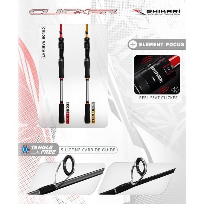 Shikari - Joran Clicker Carbon Solid 180cm - Joran Pancing