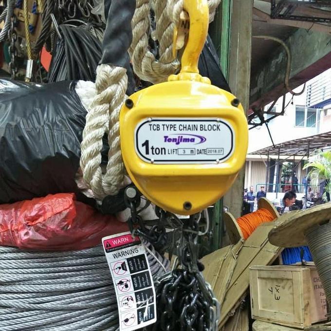 CHAIN BLOCK 1 TON 3 METER TAKEL 1 TON 3 METER Tenjima