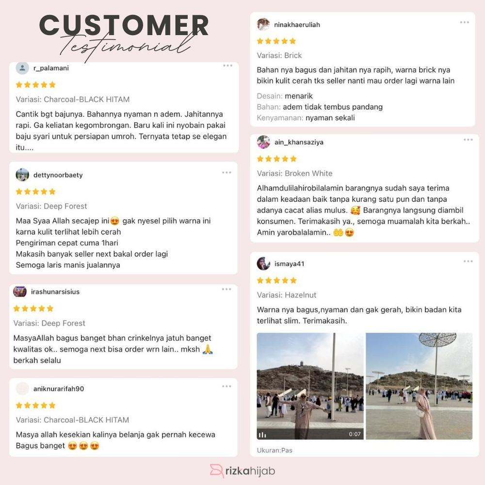 recommended rizka hijab - shafeeya abaya set french khimar