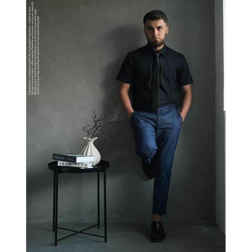 Samase Sirwal Ankle Sirwal Celana Panjang Bawahan I003 Hitam Warna Hitam Pants Pria Dewasa Terbaru