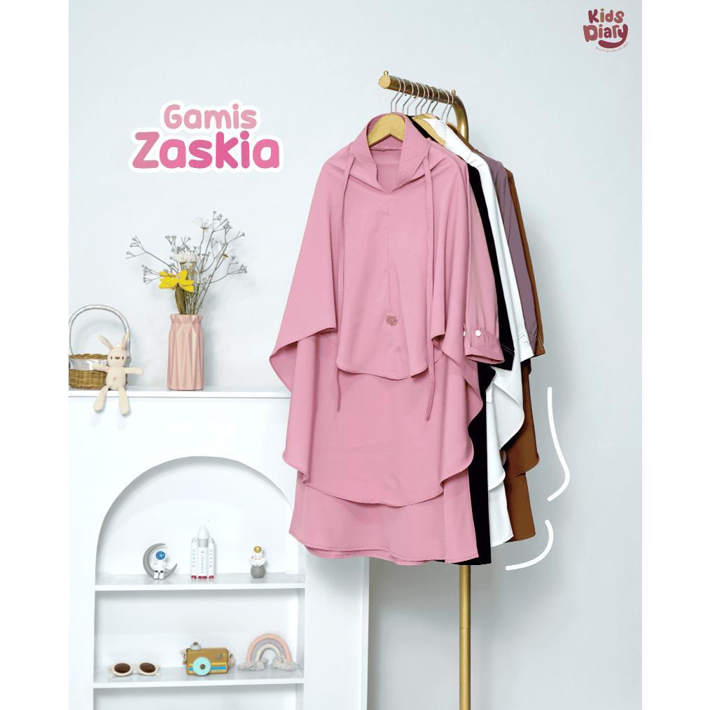 Recommended Kids Diary Plus - Zaskia Gamis Anak Perempuan Muslim Polos Anak Perempuan Syar'I Set Hij