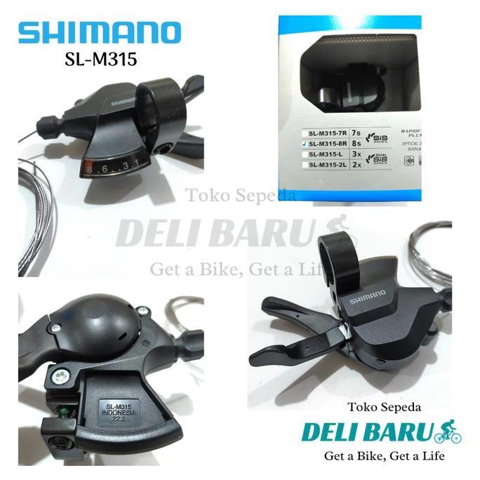 Shimano shifter 8 speed SL-M315 kanan saja operan gigi tanpa handle rem sepeda lipat, MTB