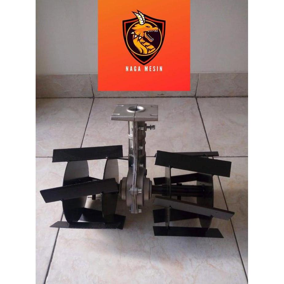 Ready !!! Head Tiller Gearbox Weeder Roda Bajak Penyiang Gulma AS SEGI EMPAT