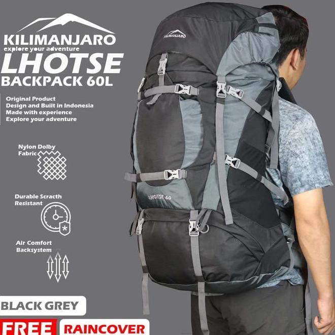 Tas Gunung Kilimanjaro Lhotse 60+5 L - Tas Ransel Kilimanjaro Lhotse