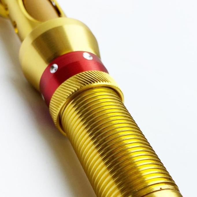 Joran Pancing Antena Telescopic Gold Joran Portable High Carbon Joran Laut Teleskopik Kuat Besi