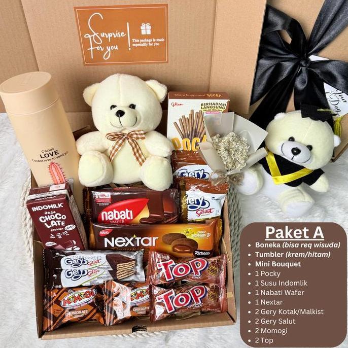Hampers Snack COKLAT Kado Ulang Tahun Wisuda Gift Box Cowok Cewek Snack Box Sempro Ultah