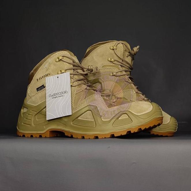 Sepatu Lowa Tactical / Sepatu Lowa China / Sepatu Lowa 6 Inch - Cream