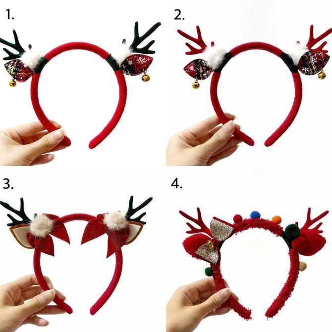 Christmas Ear Deer / Natal / Headband / Bando Natal Made in Korea