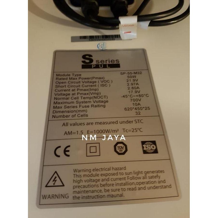 Solar Panel 50WP Solar Cell 50WP Solar Panel Surya 50WP Mono