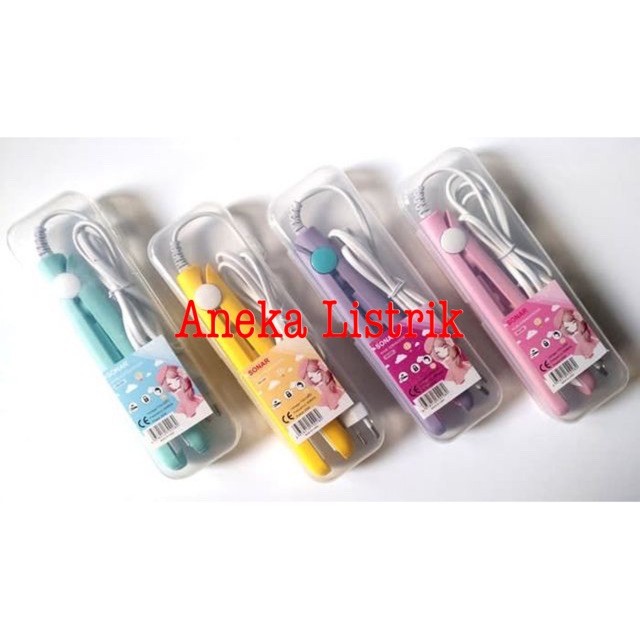 Catokan Mini Sonar Lurus Dan Keriting - Catok Rambut 2 In 1 Bagus Murah