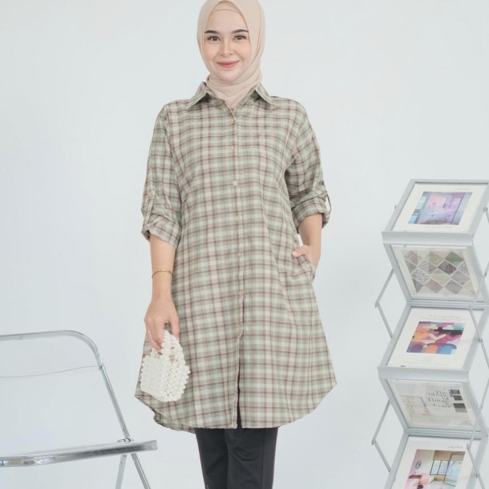 KUALITAS SUPER TUNIK JUMBO LD 110 - KEMEJA KERJA SALUR KEKINIAN MUAT 75 KG