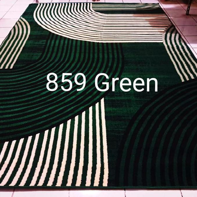 Karpet Besar Jumbo Moderno Momento Biru Hijau Tosca 210x310 cm