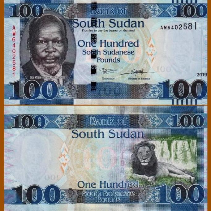 South Sudan 100 Pounds 2019