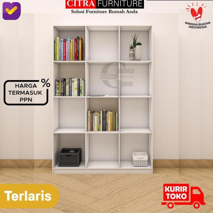 Rak buku 12 kotak / Rak laundry 12 kotak