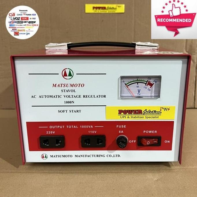 Stabilizer Matsumoto SVC1000N, Stabilizer Matsumoto 1000VA Termurah
