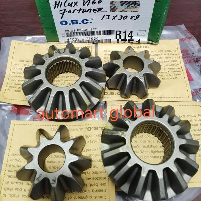 RACERPO gigi gardan depan hilux doble cabin set 4pc 41039-71020 71010