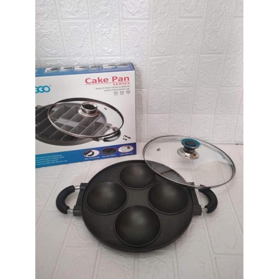 SUGGO CAKE PAN CETAKAN KUE SUGGO 4 LUBANG SERABI 15 / 19 LUBANG TAKOYAKI GM